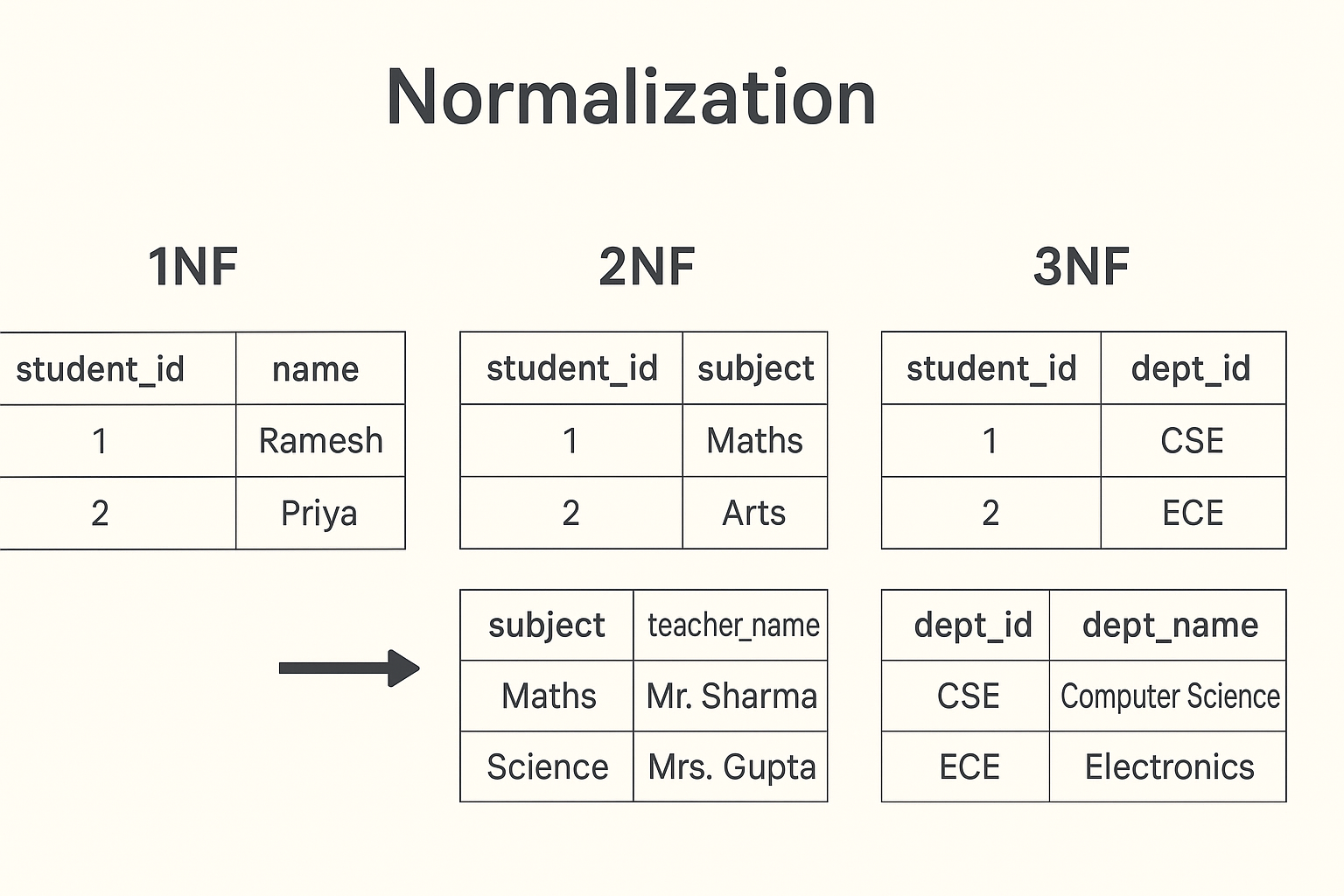 Normalization in SQL for Freshers: Easy Guide with Examples